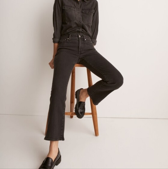 Madewell Starkey Wash Kick Out Crop Jeans 27 - Picture 1 of 7